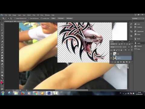 Tutorial Photoshop - Cara Membuat Efek Tato dengan Photoshop (cs,cs,cs) Tutorial Photoshop - Cara Membuat Efek Tato dengan Photoshop (cs,cs,cs)