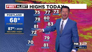 First Alert Thursday evening FOX 12 weather forecast (5/9)