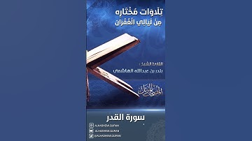 « سورة القدر » - القارئ الشيخ بندر بن عبدالله الهاشمي.