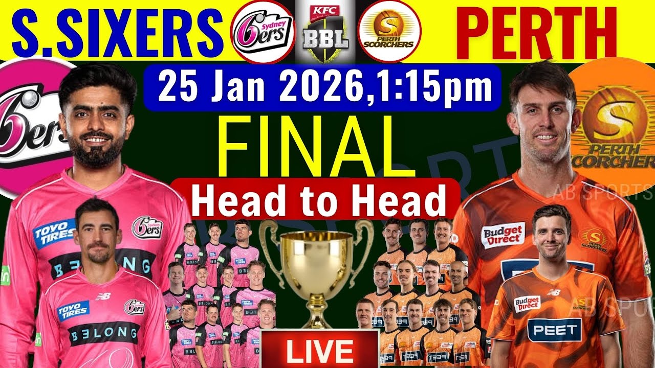 BBL 2026 Final | Sydney Sixers vs Perth Scorches | BBL  Final | Sydney vs Perth Live Match