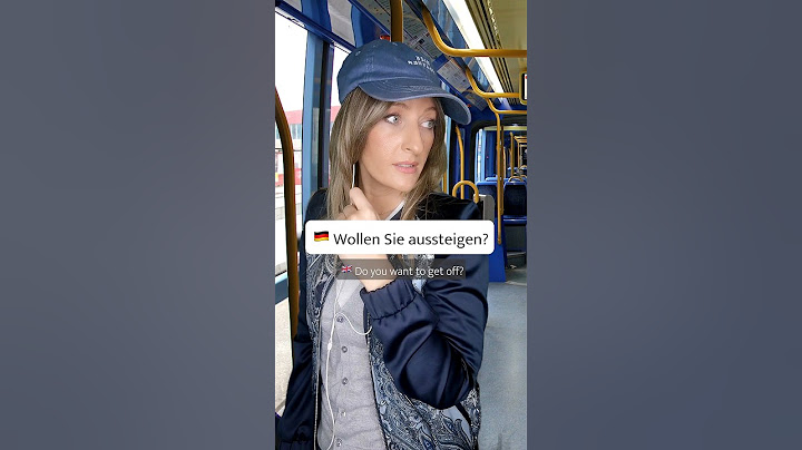 Everyday German - What to say if you want to get off a crowded Bus