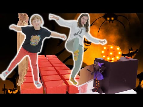 DON'T STEP ON THE WRONG BOX CHALLENGE 2 HALLOWEEN !!! Squid Game en vrai !