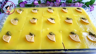 Kedidili Bisküvili Limon Soslu Muhallebili Tatlı