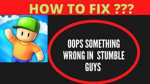 #stumbleguys #fing24 OOPS SOMETHING WENT WRONG IN SRUMBLE GUYS 🏃‍♀️🏃, HOW TO FIX 😌🆒