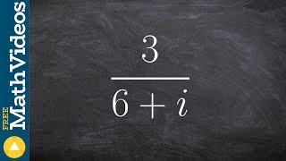 Learn how to divide a number by a complex number and the conjugate