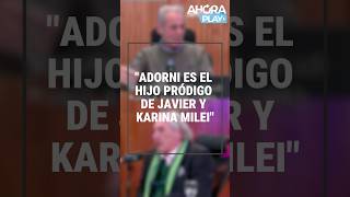 Timerman ANALIZA el PODER de ADORNI en el GOBIERNO: "Es el hijo prodigo de JAVIER y KARINA MILEI"