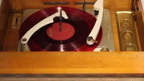 RESTORED VINTAGE 1958 RCA VICTOR MODEL SHF-8 MULTI-SPEED RECORD PLAYER - MID CENTURY MODERN