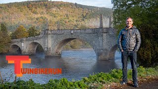 Scotland's best short walks - How to do the Birks Of Aberfeldy - Drone footage of Perthshire in snow