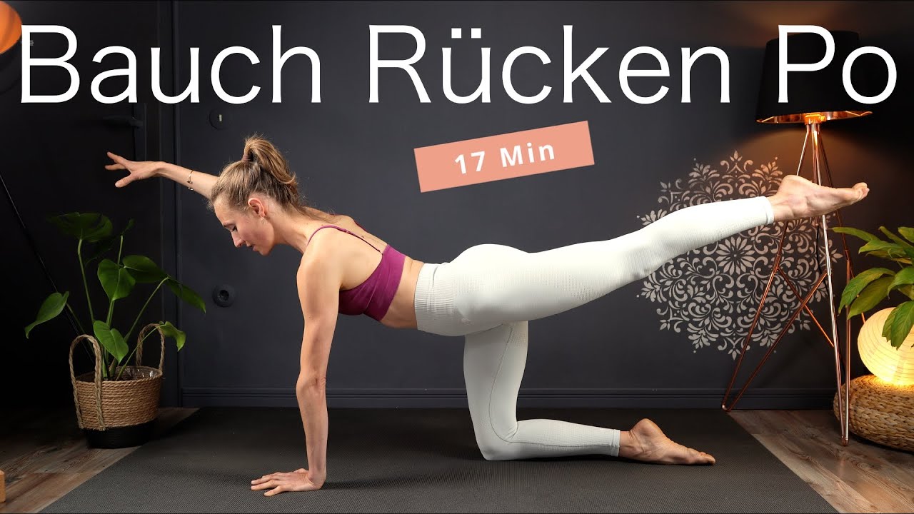 15 Min Bauch Rücken Po Pilates // Homeworkout für einen starken Rumpf