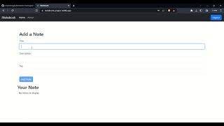 iNotebook | Project | MERN