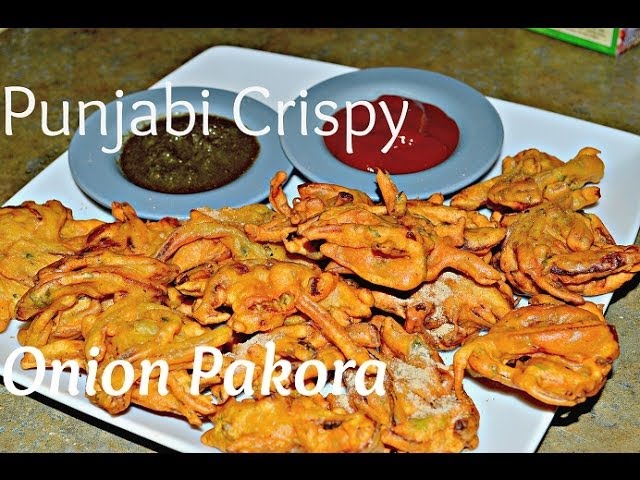 Pyaz Pakore Punjabi style Crispy Recipe.Onion Fritters video by Chawla