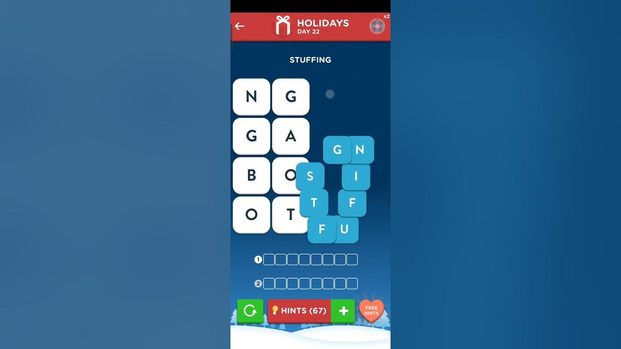 Wordbrain 2 Holiday Event Day 22 2022 Answers YouTube