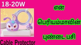 Cute Silicone Charger Cover 1820W (Rabbit) Cable Protector Full Specification Tamil