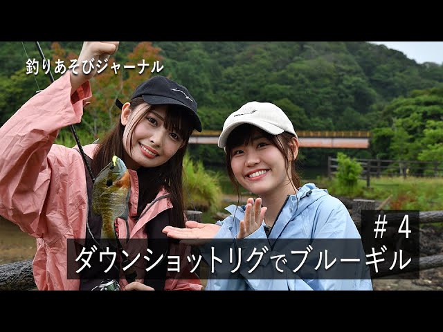 ダウンショットリグでブルーギル【釣りあそびジャーナル】 - YouTube