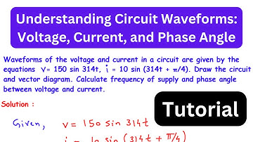 Series RC Circuit Waveforms: Frequency, Phase Angle, Voltage, Current, and Vector Diagram
