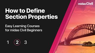 04 How to Define Section Properties | Part2 | for midas Civil Beginners | Tutorials | Bridge Design