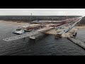 Строительство моста через Волгу  / левый берег / 12 ноября 2021 г /  bridge construction / Тольятти