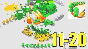 Toy Army: Draw Defense - ALL LEVELS - 11 - 20 - Part 2 - Android / IOS Gameplay