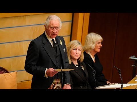 King charles iii addresses scottish parliament