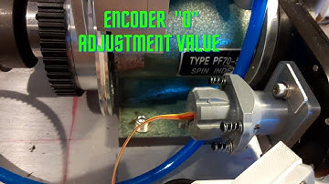 Encoder adjustment for Arduino controlled spin indexer.  DIY stepper motor with digital display.