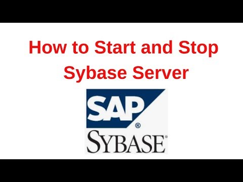 2. Sybase Tutorial: How to start and stop Sybase Server