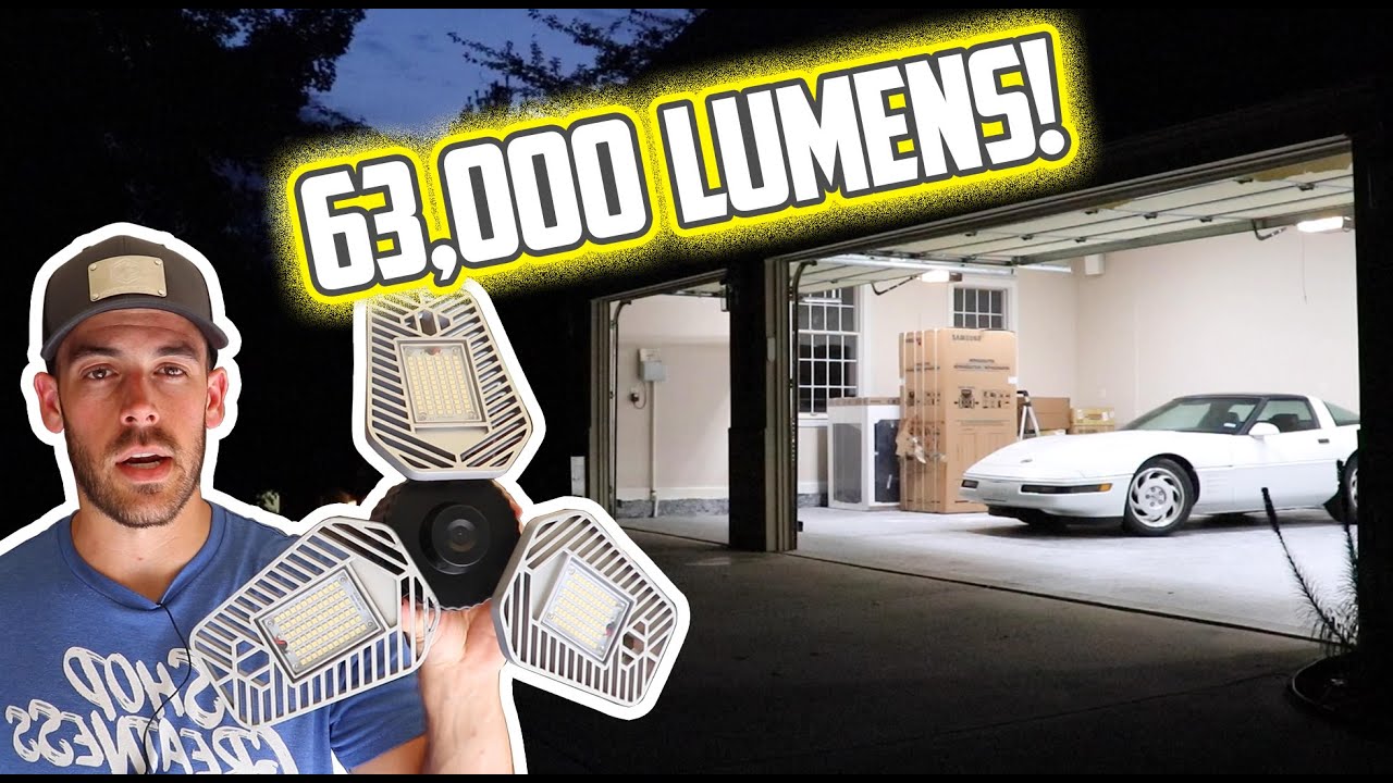 Easiest DIY Garage LED Lighting Upgrade \\ 5 Minutes!