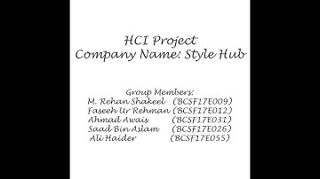 HCI Project (2017-2021) University of Sargodha