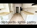 A Look Inside My New Kitchen Cupboards Pantry and Lights in Nigeria | Flo Chinyere