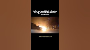 Major gas leak initially mistaken for fog, resulted in a massive explosion