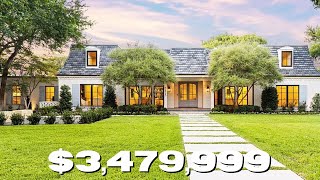 DALLAS REALTOR TOURS A $3.5M TRANSITIONAL HOME | Texas Real Estate | RUSSWOOD ACRES