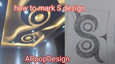 how to mark  S design with gypsum bord false ceiling by ARpopDesign