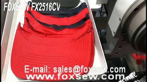 Automatic Curved Cap Visor Sewing Machine