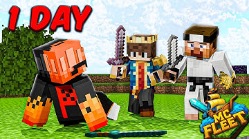 How I Joined MCFLEET SMP and Became KING in Just 1 Day 👑 (Minecraft Story) @GamerFleet​