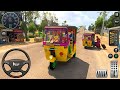 🔥 Indian Tuk Tuk Auto Rickshaw 😱 | Crazy Narrow Streets Drive 🛺 | Bus Simulator India Gameplay!