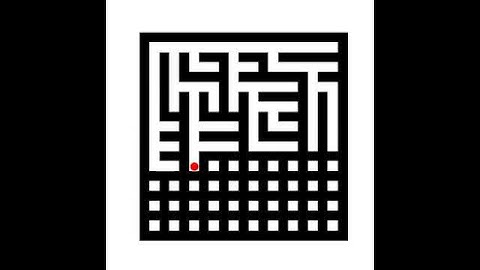 Binary Tree Maze Generation Animation