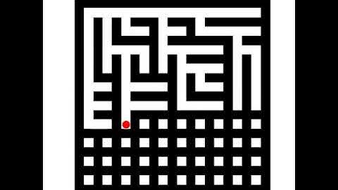 Binary Tree Maze Generation Animation