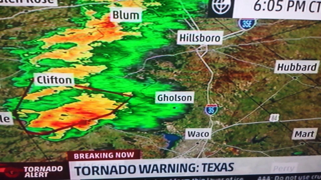 Tornado Warning in Texas - YouTube