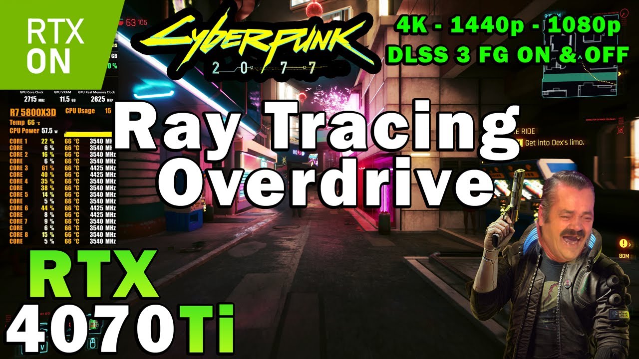 RTX 4080 - Unleash Ray Tracing Overdrive in Cyberpunk 2077 — Eightify