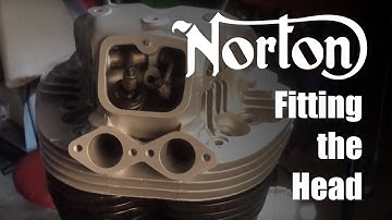 1972 Norton Commando Combat Rebuild (17) - Fitting rocker assembly and Cylinder Head