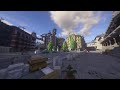 Minecraft: City-17 map. Sounds ambient.