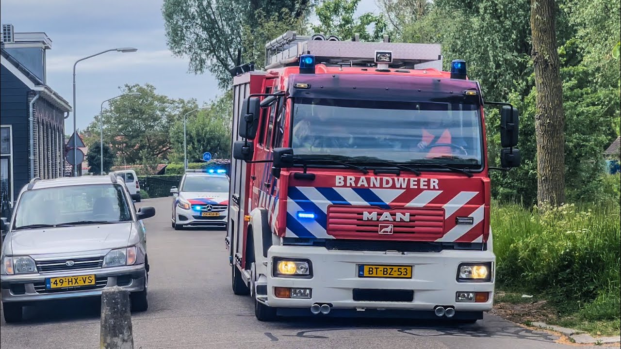 Politie & Brandweer Met Spoed Naar