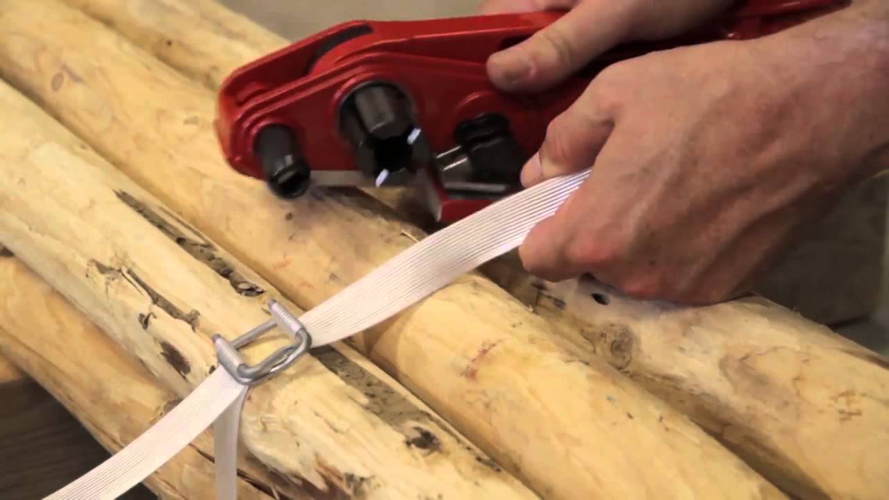 Cordstrap strapbånd med CB spænde og båndstrammer til runde emner - YouTube
