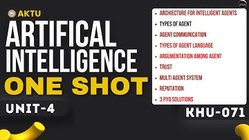 Artificial Intelligence | One Shot | Unit-4 | KHU-071 | AI Aktu PYQ | Aktu Exams | 4th Year B-Tech
