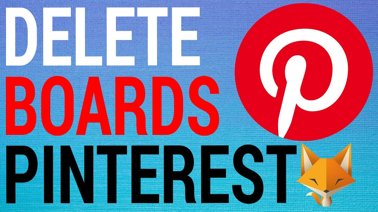 How To Delete Pinterest Boards YouTube