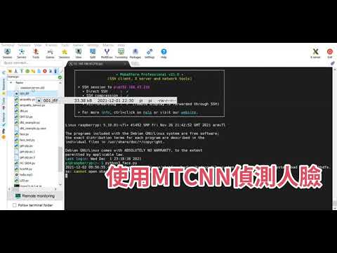 Raspberry Pi 4 - MTCNN ＆ Webcam 人臉偵測