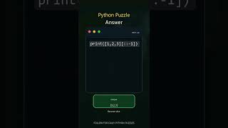 Details List Reverse Slice | Interview Puzzle Challenge | YouTube Shorts #interviewquestions#python  #coding Guide