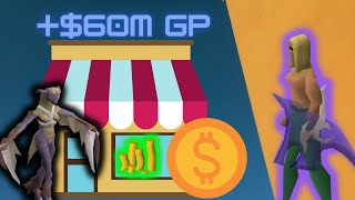 How the GE TAX accidentally made me $60,000,000 GP OSRS THE MERCHING Finale