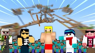 【マイクラ】100人でチーム対抗！空島バトルロワイヤル！