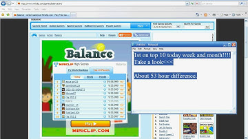 Miniclip Balance Unbeatable Record!!!