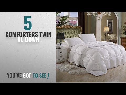 top-10-comforters-twin-xl-down-[2018]:-super-luxurious-twin-/-twin-xl-extra-long-size-goose-down